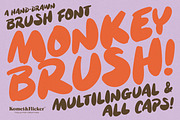 Monkey Brush, a Handwritten Font by Komet & Flicker (Thumbnail 1 of 15)