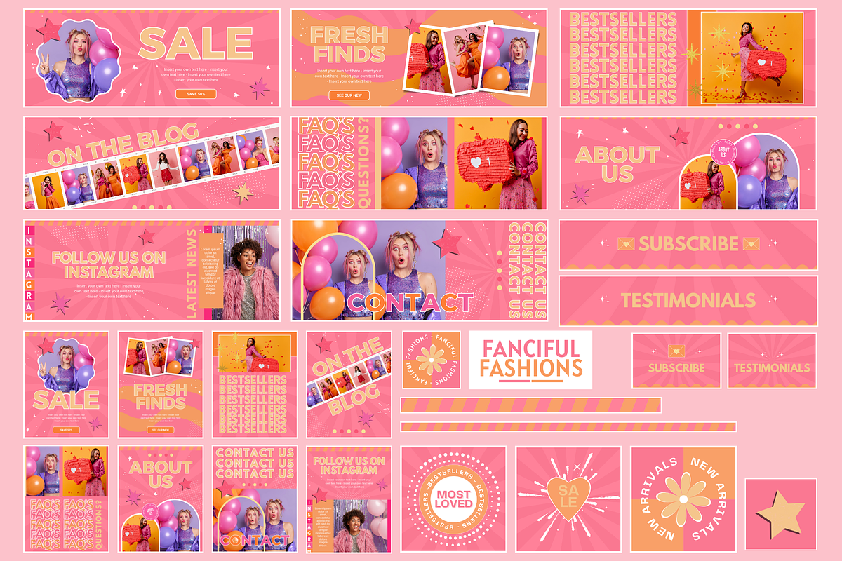 Cute Shop Banner Templates, a Shopify Template by SunshineStudioBoutique (Photo 3 of 7)