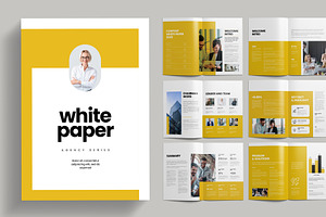 White Paper, a Brochure Template by Pixelpick