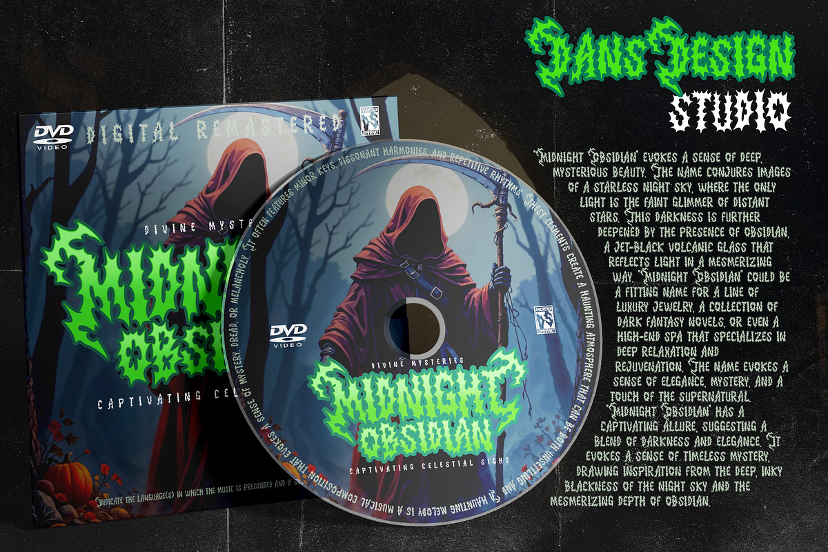 Cimmerian Blackmetal Liggature Font, a Blackletter Font by dansdesign (Photo 5 of 12)