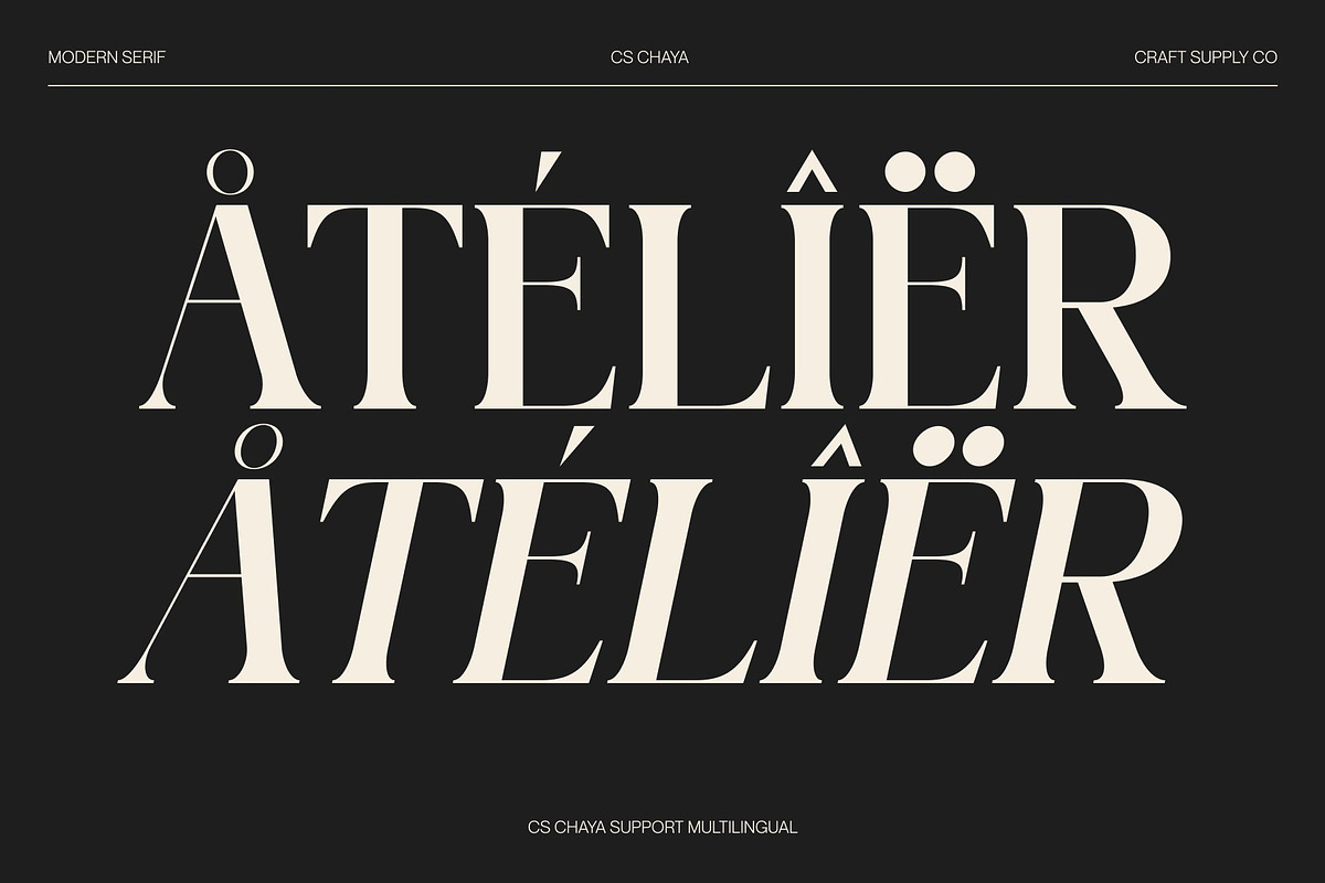 CS Chaya – Modern Serif Font, a Serif Font by Craft Supply Co. (Photo 6 of 8)