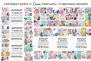 Summer Tshirt Mockup Templates