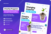 Charity Program Email Newsletter, an UI Kit Template by SquidPixey (Thumbnail 1 of 6)