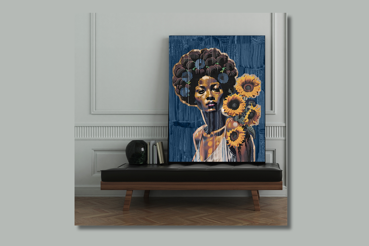 Afro Woman Wall Art, an Arts & Entertainment Photo by FakhiiDesigns (Photo 5 of 5)