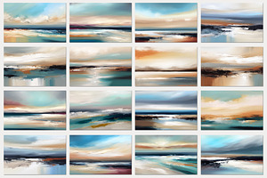 Abstract Sky Oil Painting