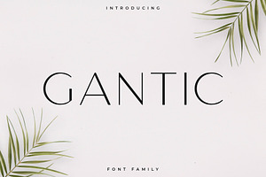 Gantic Font Family - Sans Serif
