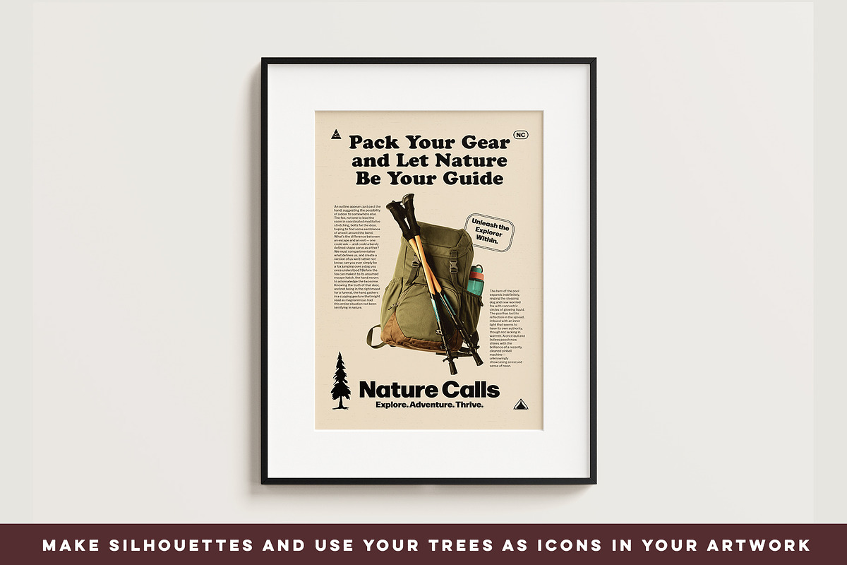 Vintage Pine Forest | Illustrations, an Object Illustration by Max Lockwood (Photo 12 of 18)