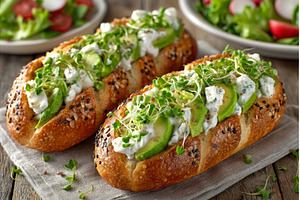 A tasty homemade bruschetta, a Food & Drink Photo by ZinetroN