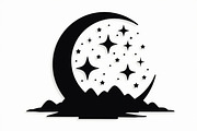 Crescent Moons and Star Silhouette, an Illustration by Amazin_art (Thumbnail 28 of 31)