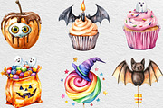 Halloween Sweets Clipart, an Illustration by Black Bird Studio (Thumbnail 3 of 6)