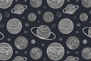 Planets bundle, seamless patterns, an Object Illustration by Good Studio (Thumbnail 5 of 16)
