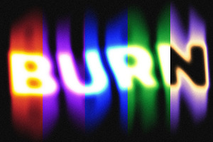 Blurry Burning Text Effect