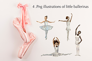 Kids Ballet Watercolor Clip Art Set, a Person Illustration by Tati Bordiu (Thumbnail 4 of 5)