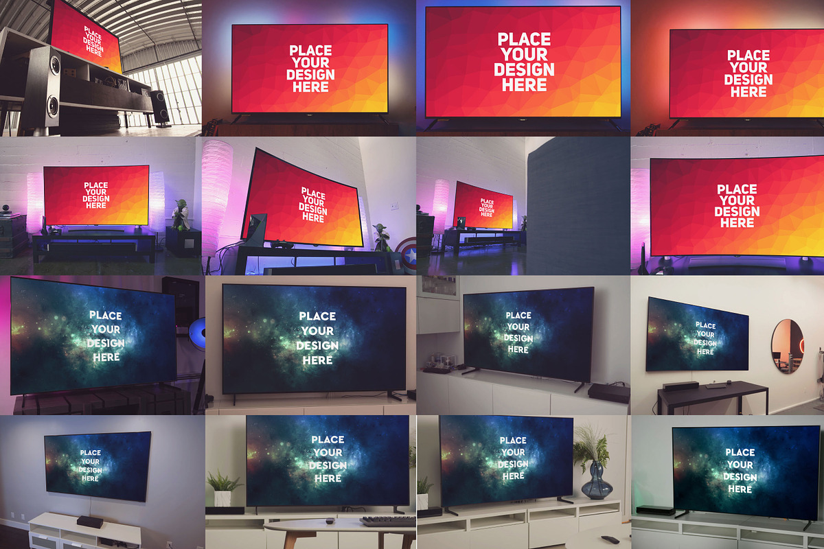 100 PSD Television Mockup, a Mockup by Laura (Photo 4 of 7)