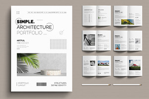 Architecture Portfolio, a Brochure Template by MightyDesign