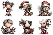Whimsical Christmas Clipart Bundle, an Illustration by DreamArtGraphic (Thumbnail 3 of 4)