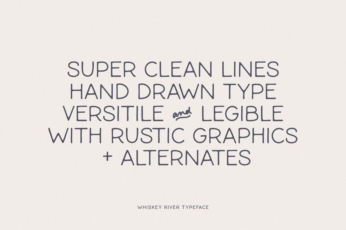 Whiskey River Monoline Typeface, a Font by Callie Rian & Co. (Photo 2 of 12)
