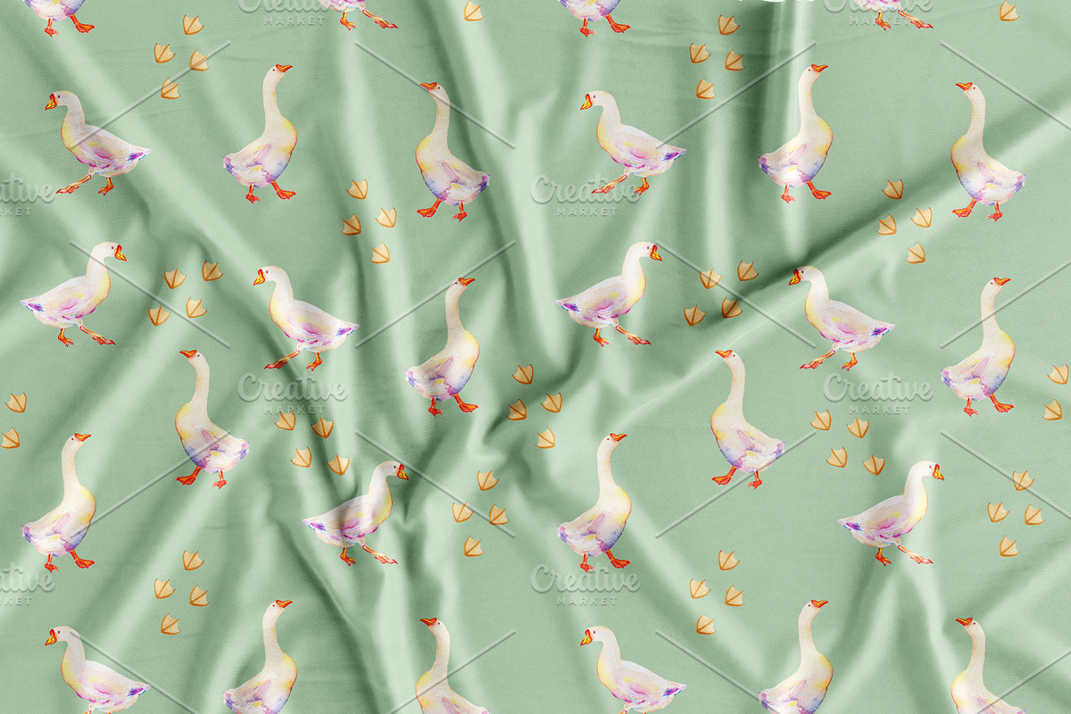 Spring Watercolor Patterns Set, a Pattern Graphic by Olexandra Mur (Photo 2 of 8)