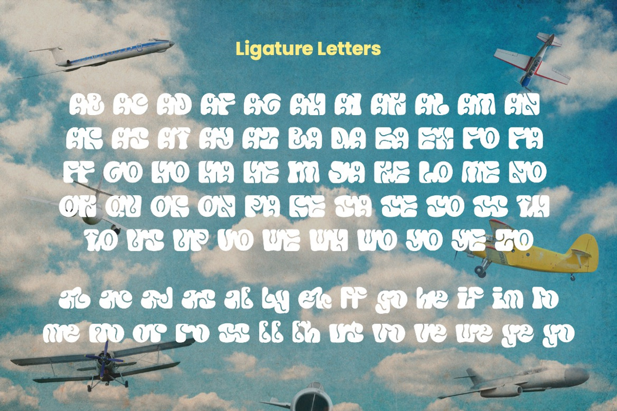 Retro Votre - Retro Playful Font, a Sans Serif Font by Dhabee (Photo 4 of 11)