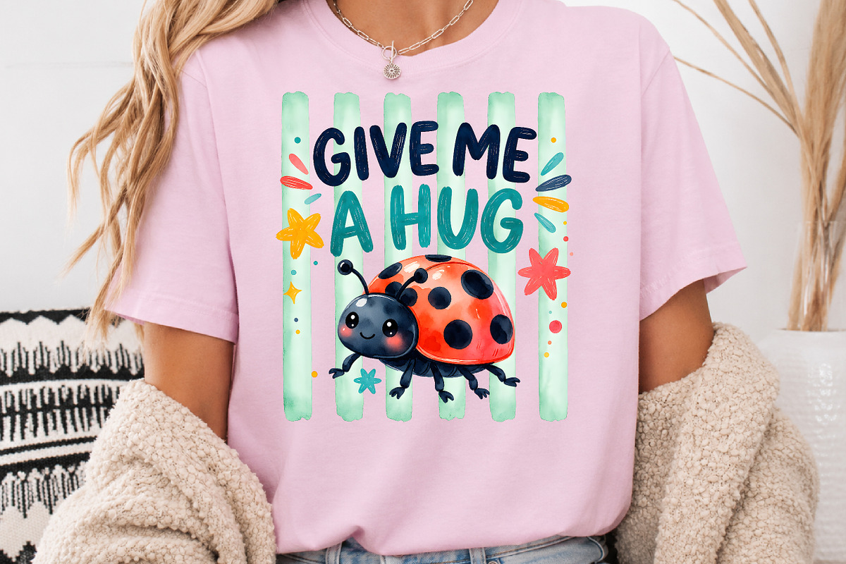 Ladybug Give Me A Hug Sublimation, a Seasonal Illustration by Rose Art (Photo 3 of 4)