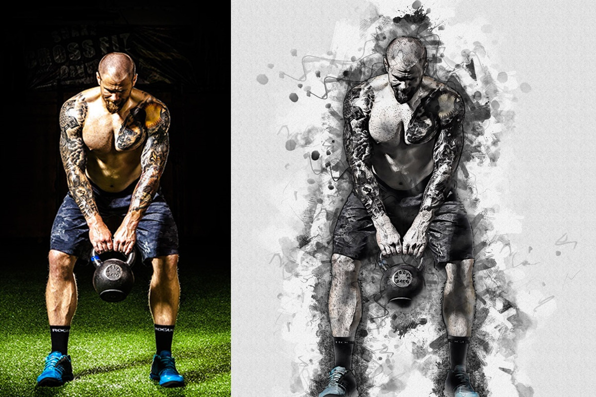 Ink Art Photoshop Action, an Action Add-On by MRI STUDIO (Photo 6 of 13)