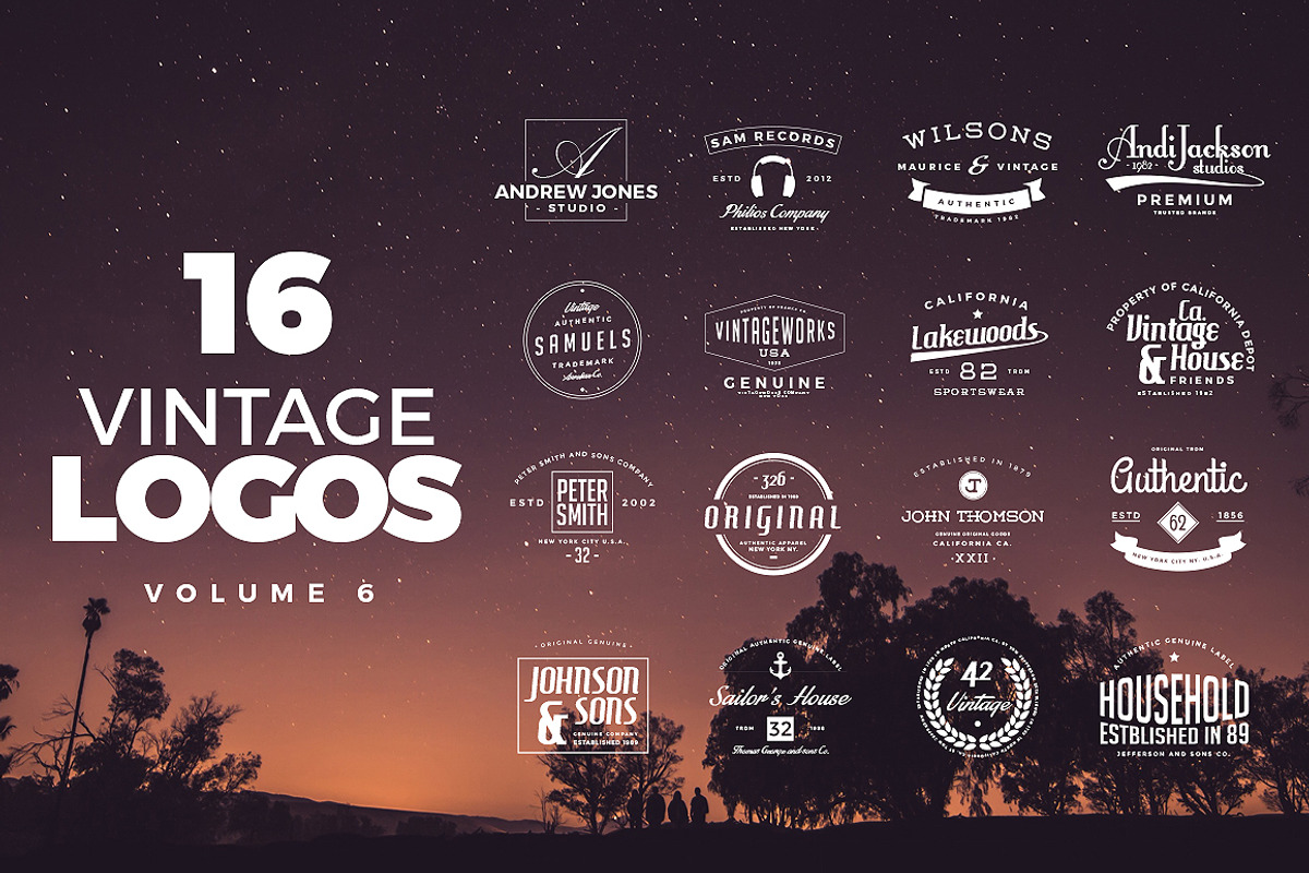 Vintage Logos and Badges Set 6, a Branding & Logo Template by Graphicdome (Photo 1 of 5)