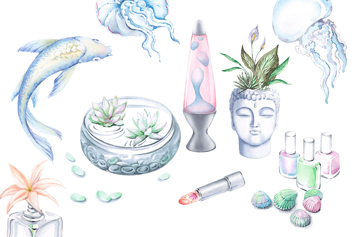 Transparent mood watercolour, a Healthcare Illustration by masha gross (Photo 1 of 6)