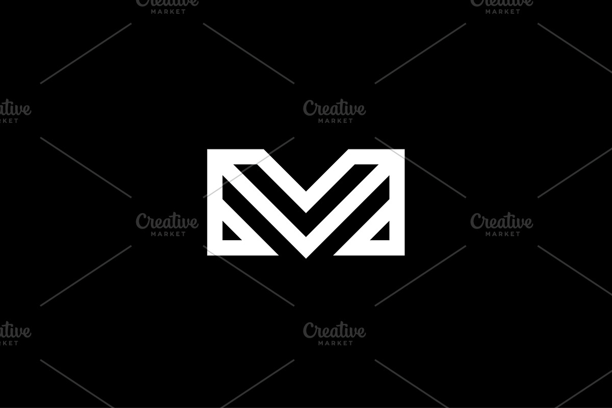 Letter M Monogram Line Logo, a Branding & Logo Template by kurostd