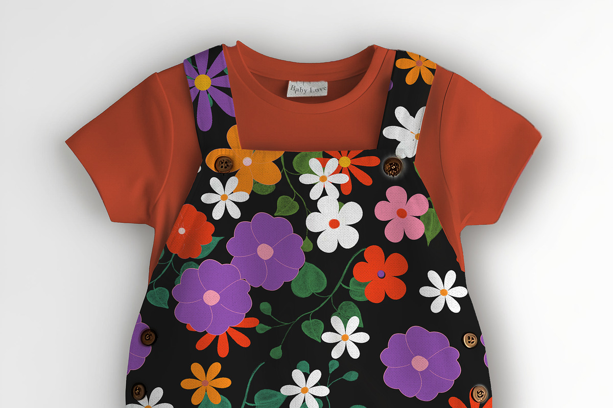 Baby Unisex Shortall Set Mockup, a Hoody Mockup by Nora Gad (Photo 15 of 16)