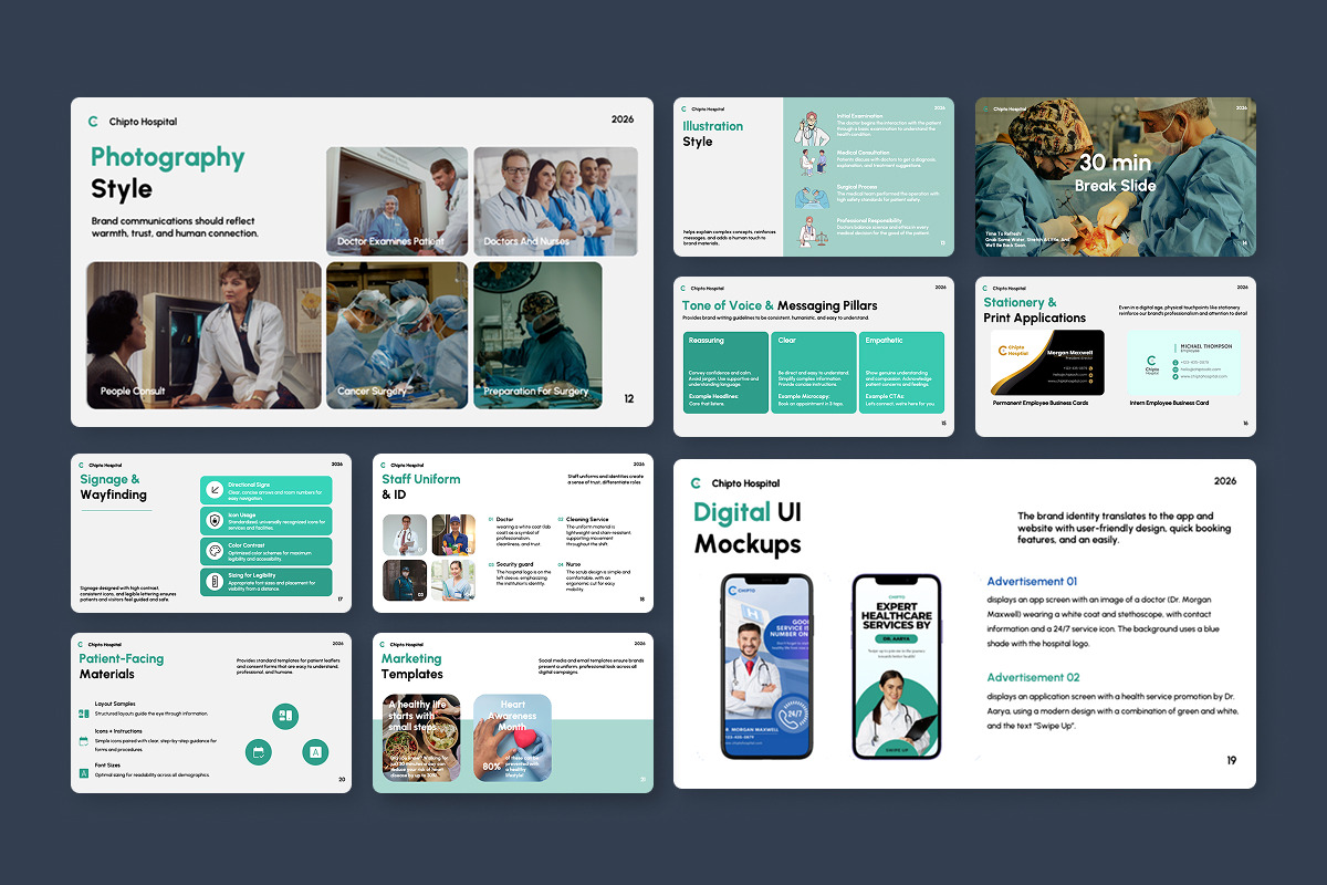 Healthcare Brand Identity Slides, a Presentation Template by twinstd (Photo 4 of 5)