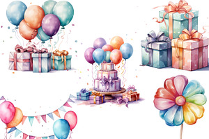 Happy Birthday Collection Clipart