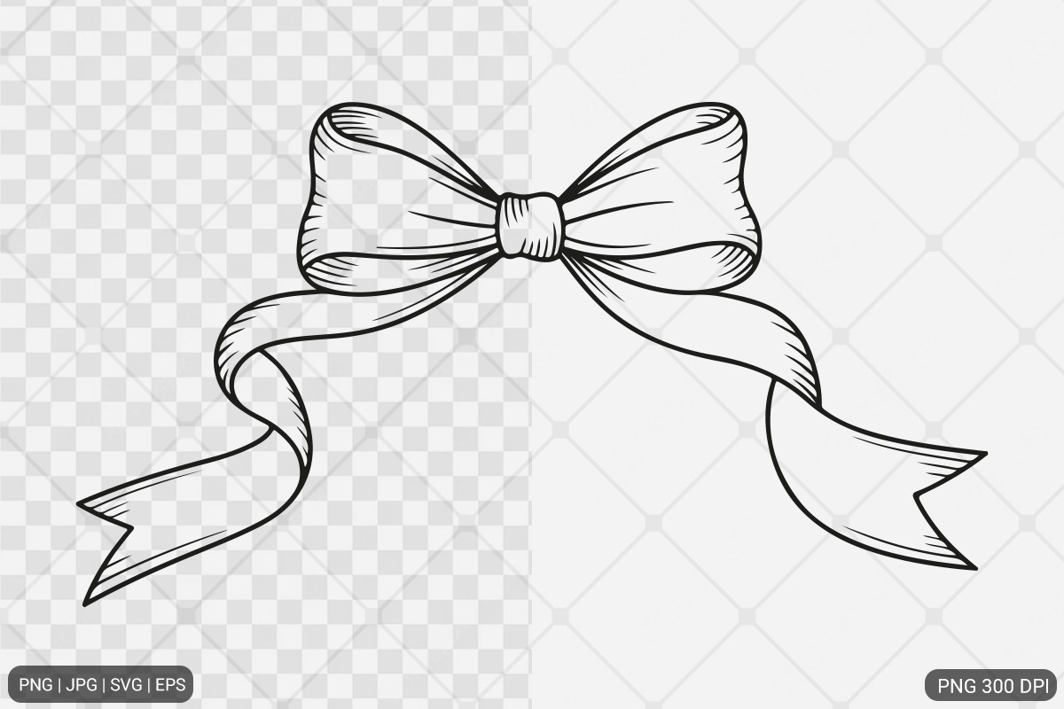 Bow Frame SVG PNG Bundle, an Illustration by Actual Pixel (Photo 5 of 19)