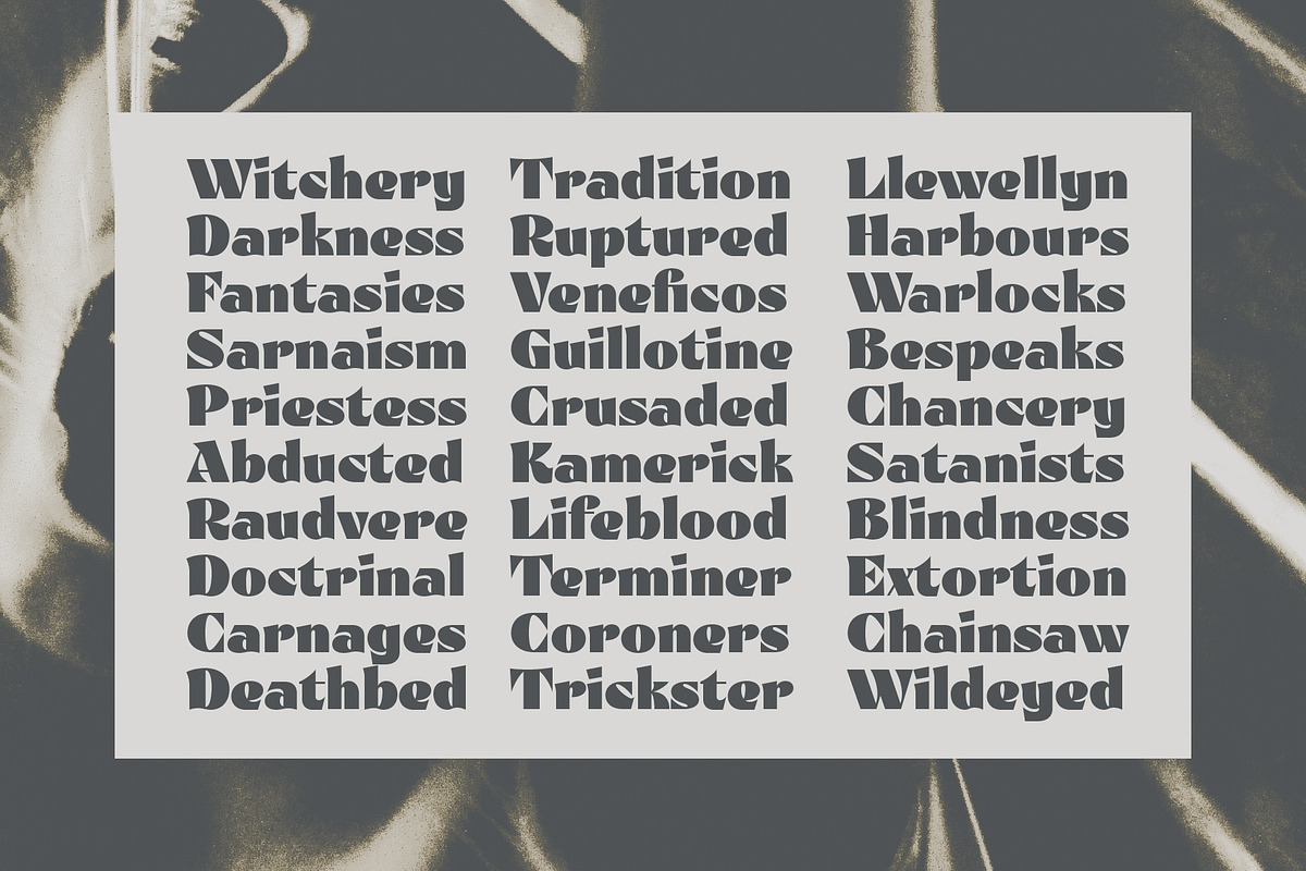 Ritualist, a Font by Justin Penner (Photo 5 of 7)