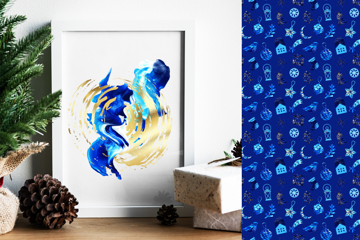 Abstract acrylic. Winter collection, an Object Graphic by Julie&Taily (Photo 15 of 30)