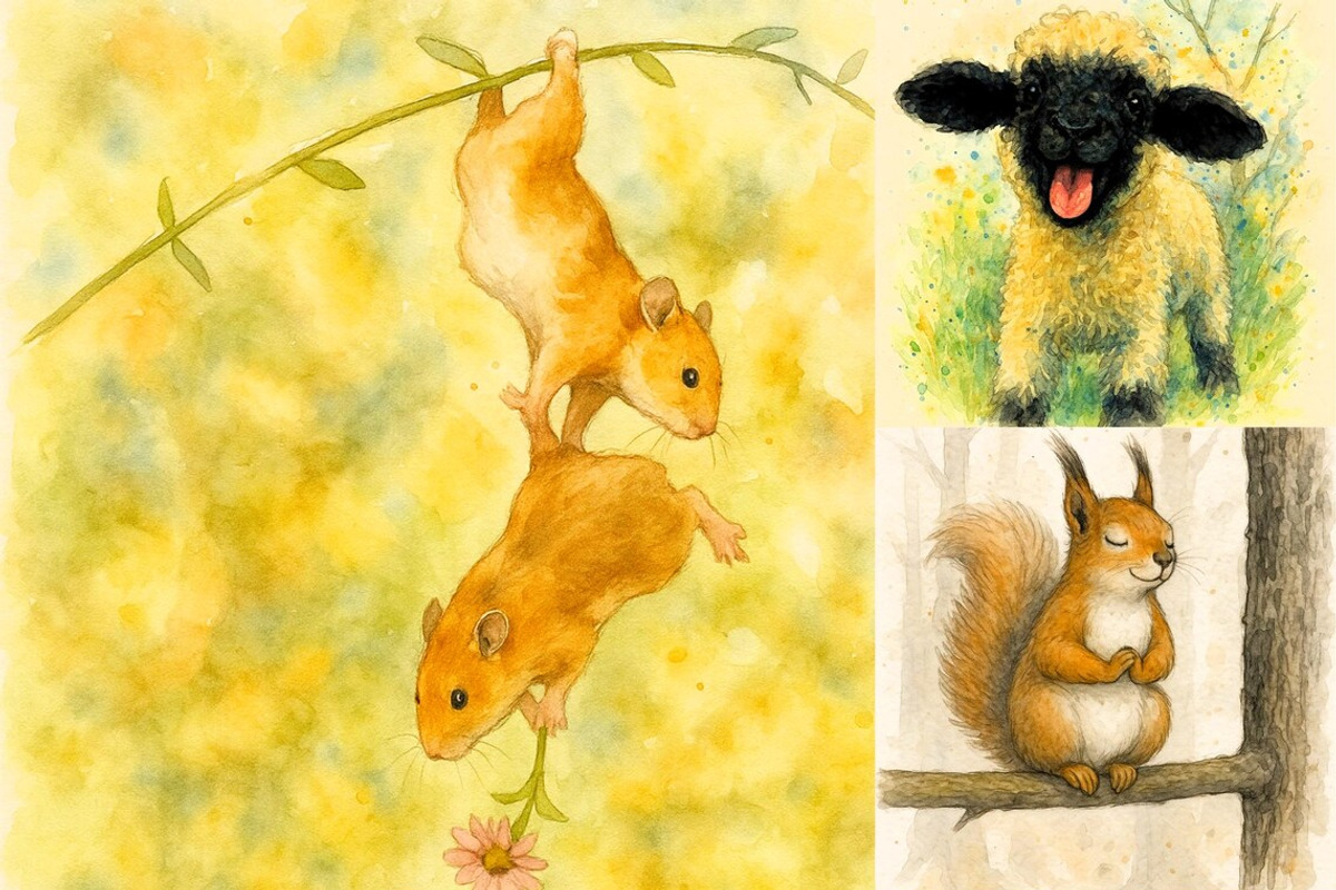 Funny Fall Animals Clipart Bundle, an Illustration by PinPaperStudio (Photo 4 of 7)