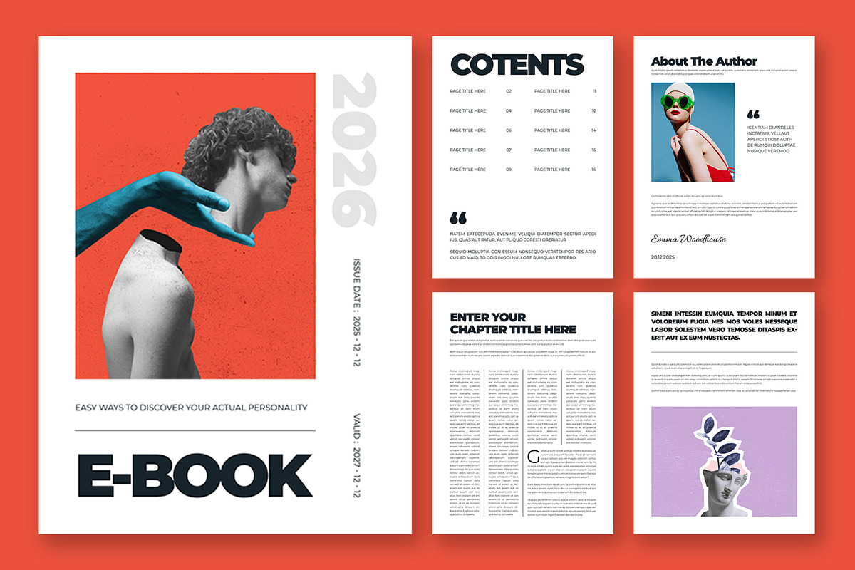Ebook Template Layout, an UI Kit Template by ContestDesign (Photo 1 of 4)