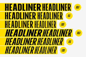 HEADLINER - A Powerful Sans Family