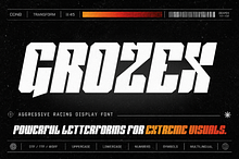 Grozex - Aggressive Racing Font