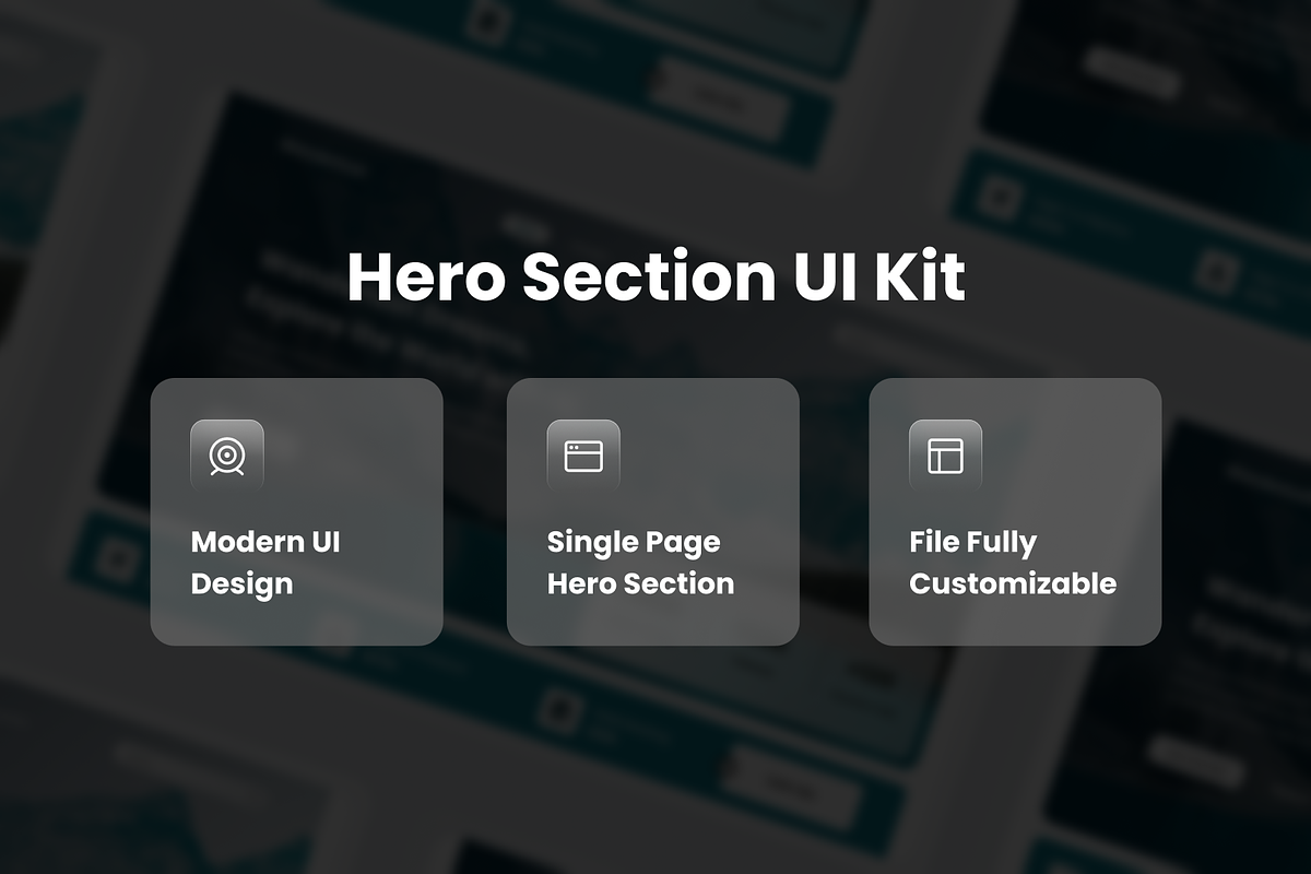 Wanderlust Travel Agency Hero Header, an UI Kit Template by SquidPixey (Photo 3 of 3)