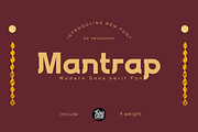 Mantrap, a Sans Serif Font by twinstd (Thumbnail 1 of 14)