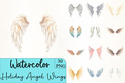 Holiday Angel Wings Clipar, an Illustration by CrexoraLab (Thumbnail 1 of 5)