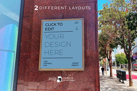 Metallic Frame Poster Mockup