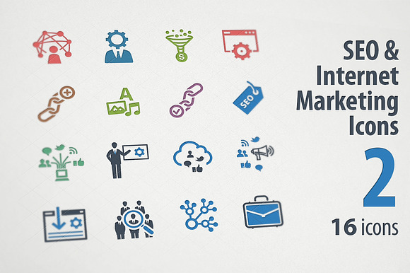 Seo Internet Marketing Icons 2