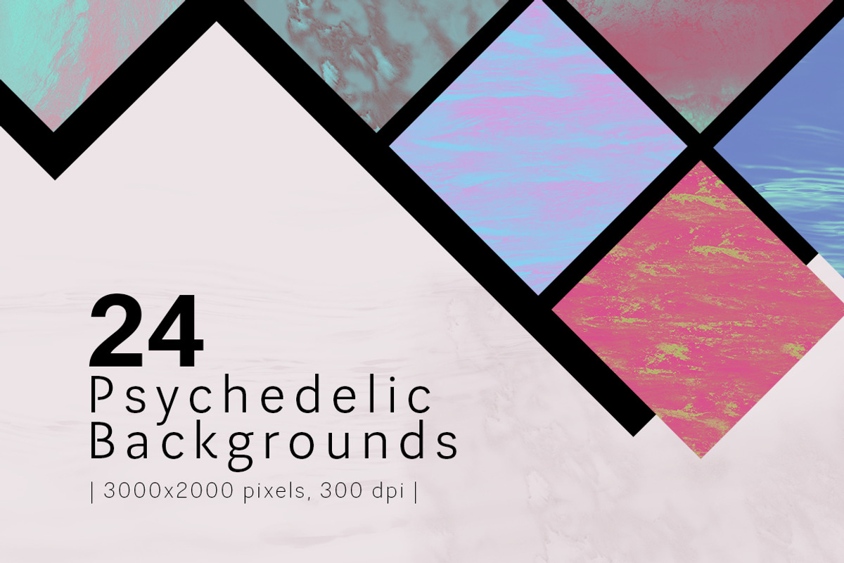 Psychedelic Backgrounds, a Texture Graphic by Freezerondigital (Photo 1 of 9)