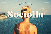 Sociolla, a Serif Font by Burntilldead (Thumbnail 1 of 13)