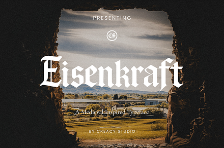 Eisenkraft – Blackletter Font, a Blackletter Font by Creacy Studio