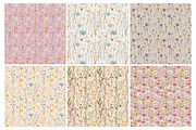 Pastel Wildflower Digital Paper, an Illustration by Daily.Designs (Thumbnail 6 of 6)