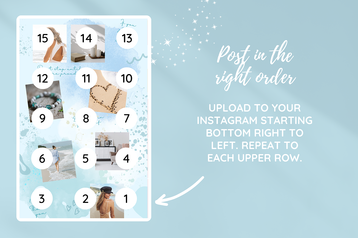 Blue Instagram Puzzle, a Social Media Template by SunshineStudioBoutique (Photo 7 of 9)