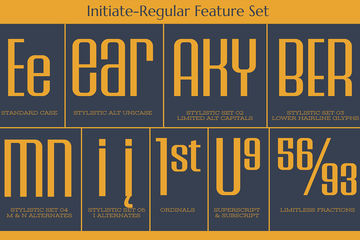 Initiate Collection, a Sans Serif Font by Stiggy & Sands (Photo 6 of 9)