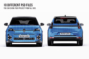 Retro Electric Hatchback Mockup Set, an Advertising Mockup by Halal Graphic Studio (Thumbnail 9 of 16)